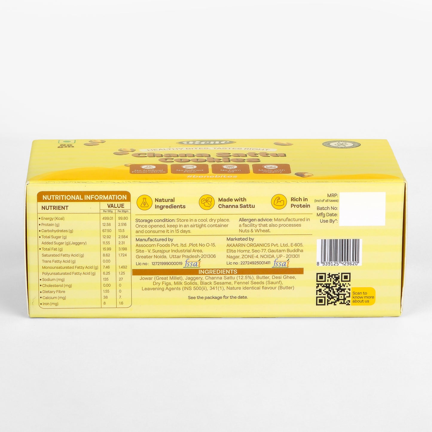 Channa Sattu Cookies